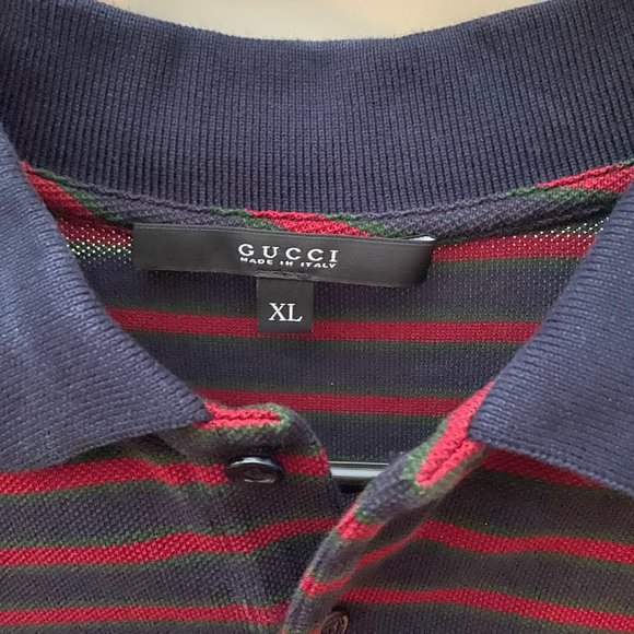 Gucci Mens Polo Shirt Size XL Fits M/S - Picture 2 of 3